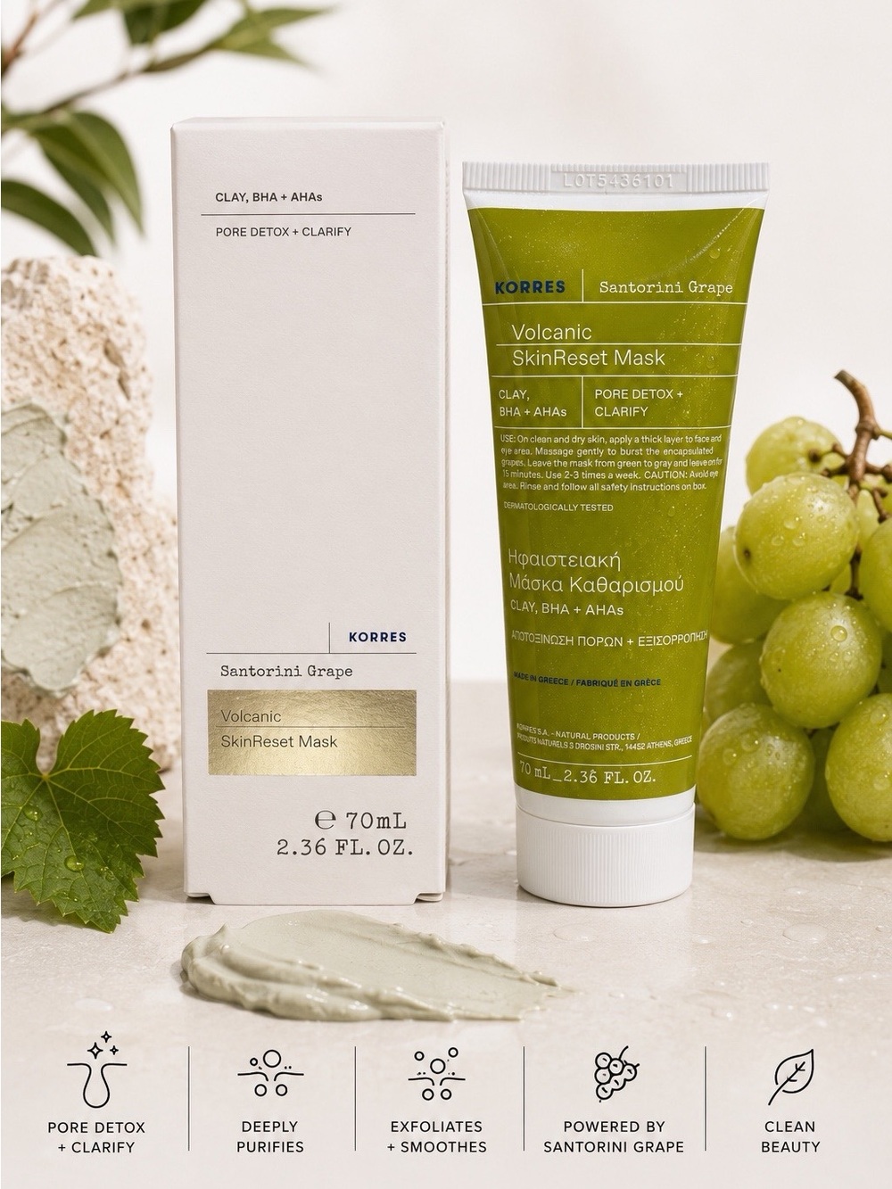 KORRES Pore Detox Volcanic SkinReset Mask